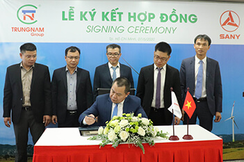 TRUNGNAM GROUP KÝ KẾT HỢP ĐỒNG 66 TRIỆU ĐÔ LA MỸ MUA MÁY MÓC THIẾT BỊ THỰC HIỆN CÁC DỰ ÁN NĂNG LƯỢNG TÁI TẠO