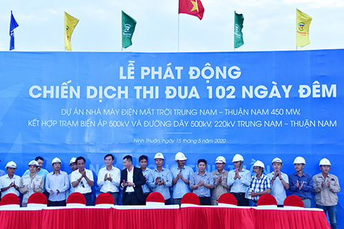 TRUNGNAM GROUP PHÁT ĐỘNG CHIẾN DỊCH THI ĐUA 102 NGÀY ĐÊM QUYÊT TÂM HOÀN THÀNH DỰ ÁN