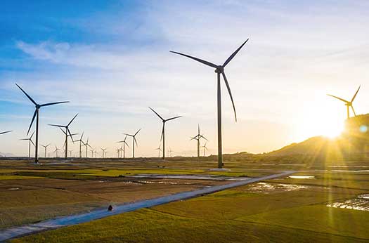 SPECTACULAR SCENARY OF TRUNGNAM WIND FARM