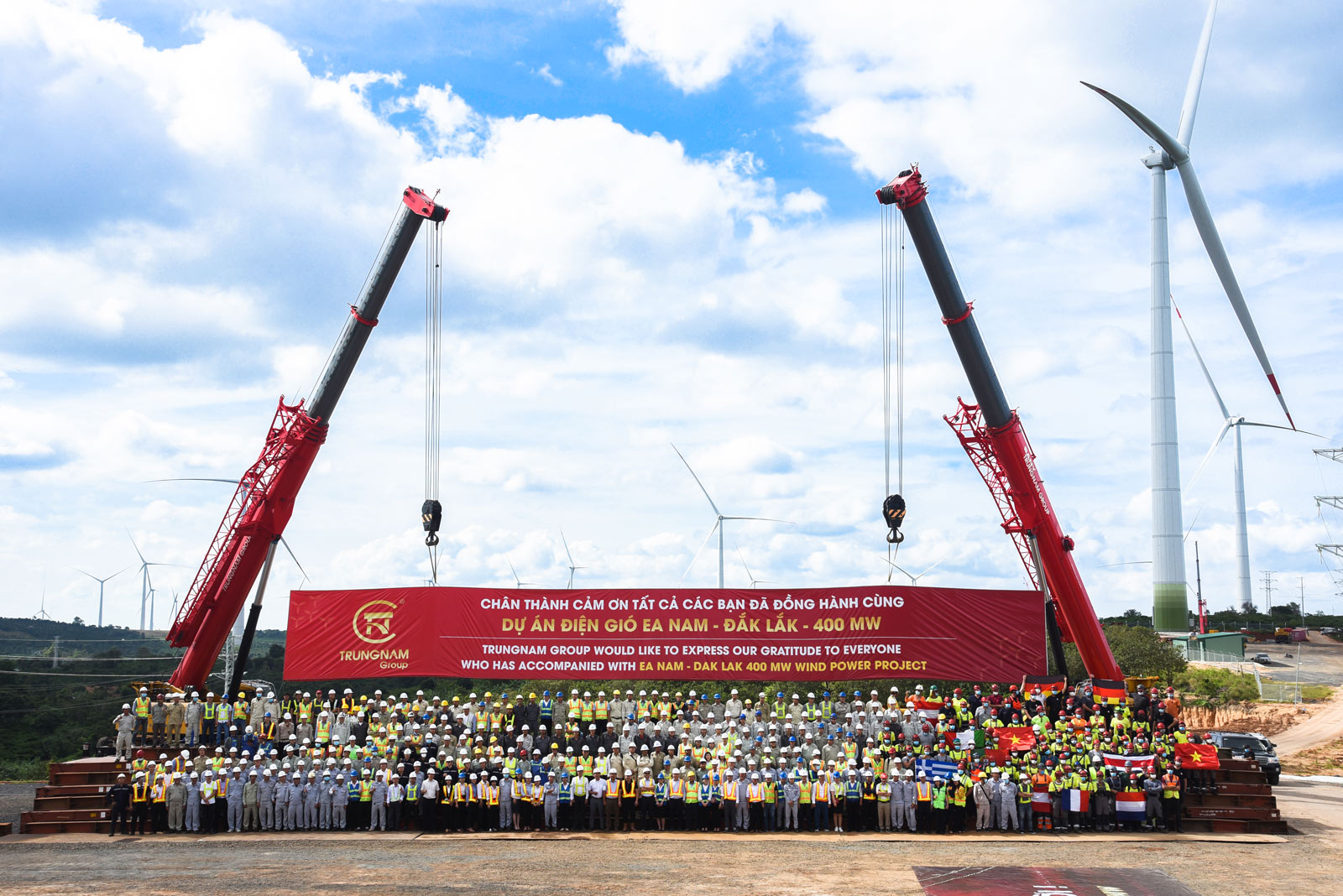 WE WOULD LIKE TO THANK EVERYONE WHO HAS ACCOMPANIED WITH EA NAM - DAK LAK 400MW WIND POWER PROJECT