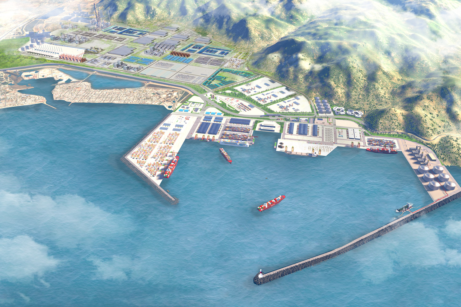 CA NA SEAPORT COMPLEX IN NINH THUAN IS EXPECTED TO OPEN AFTER OVERCOMING CONSTRUCTION CHALLENGES.