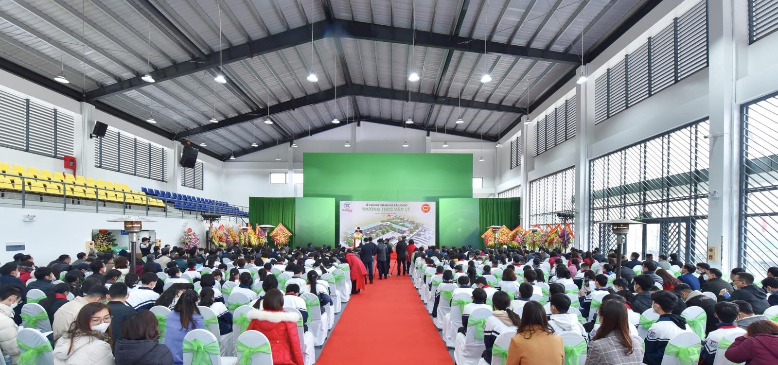 TRUNGNAM GROUP HANDS OVER VAN LY SECONDARY SCHOOL.